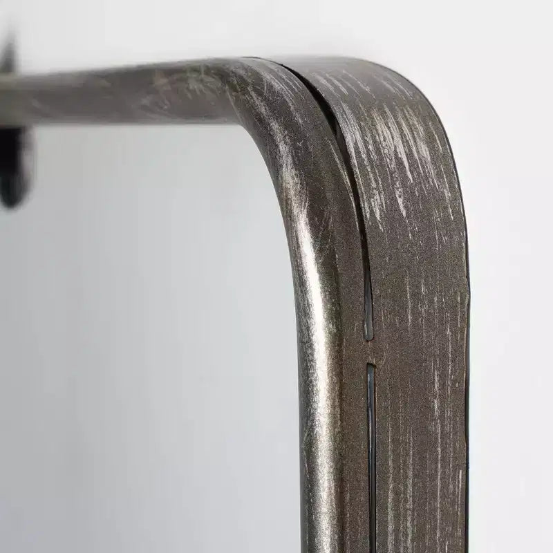 Specchio da parete decorativo in metallo, finitura bronzo antico, 73,5 x 94 cm: rettangolare, nessun assemblaggio richiesto, include accessori per il montaggio