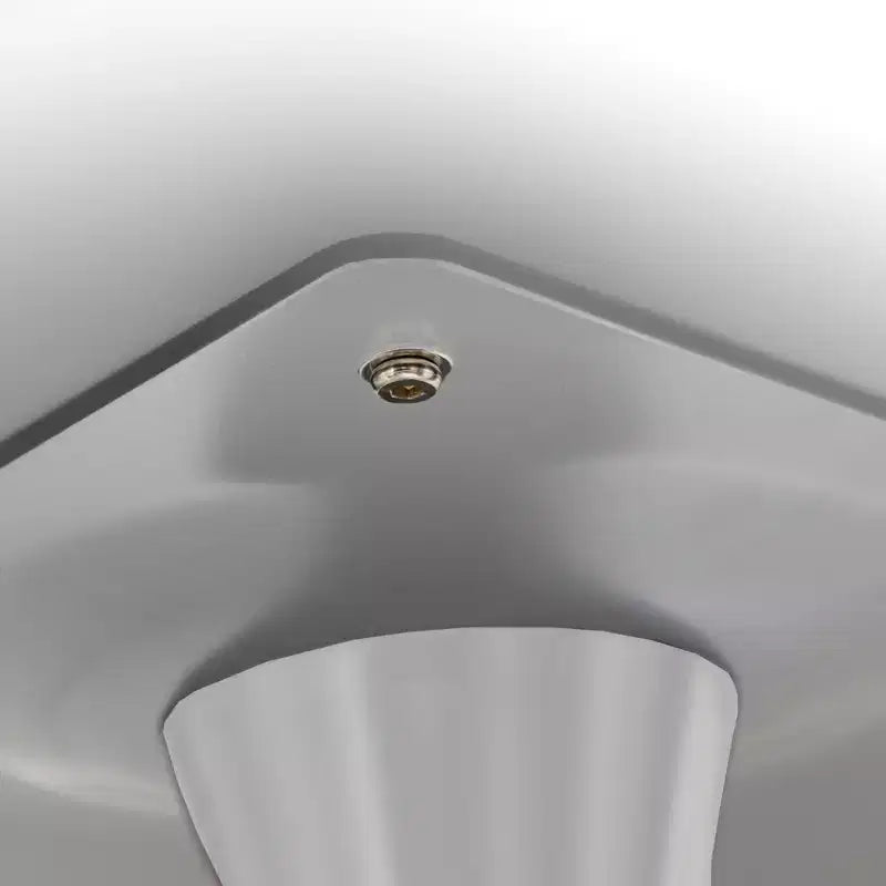 Set da Pranzo 5 Pezzi Bianco - Tavolo Rotondo e 4 Sedie da Pranzo Ergonomiche in Plastica