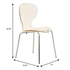 Set da Pranzo 5 Pezzi Bianco - Tavolo Rotondo e 4 Sedie da Pranzo Ergonomiche in Plastica