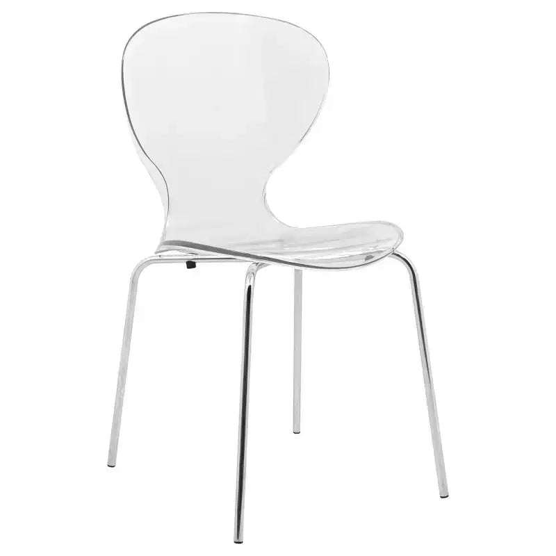 Set da Pranzo 5 Pezzi Bianco - Tavolo Rotondo e 4 Sedie da Pranzo Ergonomiche in Plastica