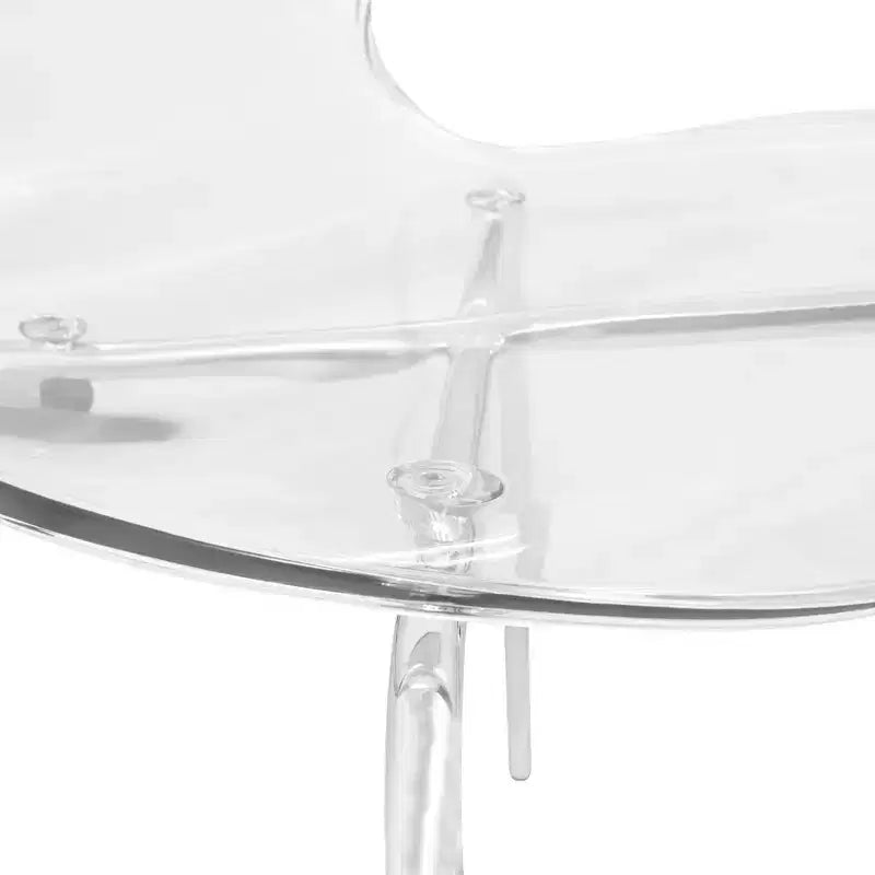 Set da Pranzo 5 Pezzi Bianco - Tavolo Rotondo e 4 Sedie da Pranzo Ergonomiche in Plastica