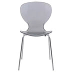 Set da Pranzo 5 Pezzi Bianco - Tavolo Rotondo e 4 Sedie da Pranzo Ergonomiche in Plastica