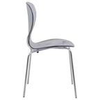 Set da Pranzo 5 Pezzi Bianco - Tavolo Rotondo e 4 Sedie da Pranzo Ergonomiche in Plastica