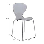 Set da Pranzo 5 Pezzi Bianco - Tavolo Rotondo e 4 Sedie da Pranzo Ergonomiche in Plastica