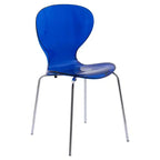 Set da Pranzo 5 Pezzi Bianco - Tavolo Rotondo e 4 Sedie da Pranzo Ergonomiche in Plastica