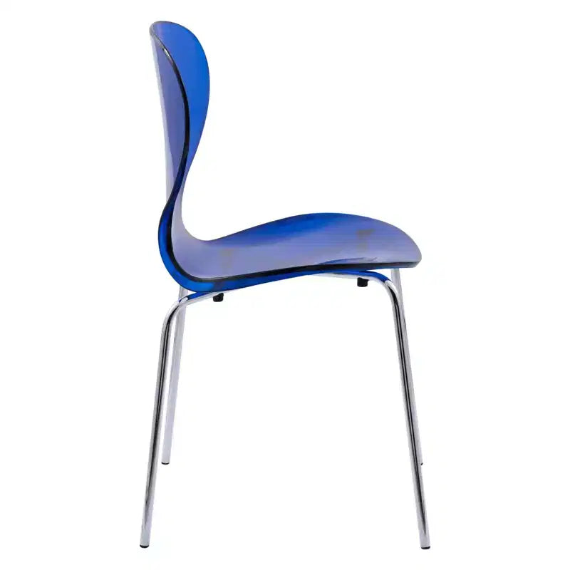 Set da Pranzo 5 Pezzi Bianco - Tavolo Rotondo e 4 Sedie da Pranzo Ergonomiche in Plastica