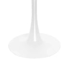 Set da Pranzo 5 Pezzi Bianco - Tavolo Rotondo e 4 Sedie da Pranzo Ergonomiche in Plastica