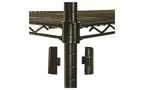 Kit Scaffalatura a quattro ripiani in filo metallico certificata NSF, 36l x 24p x 72h, nera