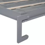 Letto a scomparsa matrimoniale Queen size dal design moderno, ripiegabile in un mobile con ripiani superiori e porte USB