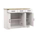 Credenza rustica con 3 cassetti e 3 ante per sala da pranzo, soggiorno, cucina
