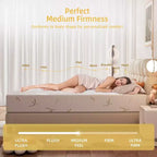 Materasso in Memory Foam da 10 pollici, medio-rigido, rinfrescante