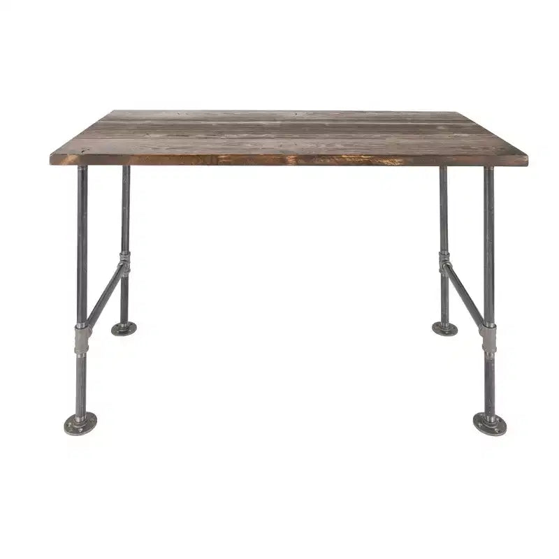 RESTORE Trail Brown Solid Wood Office Desk by Pipe Decor