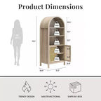 Mobile contenitore moderno da 70 con 2 ante e arco decorativo
