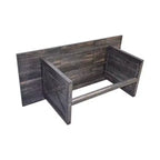 Tavolo da Pranzo Rettangolare con Base a X, Stile Industriale Rustico per Sala da Pranzo, Legno Nero