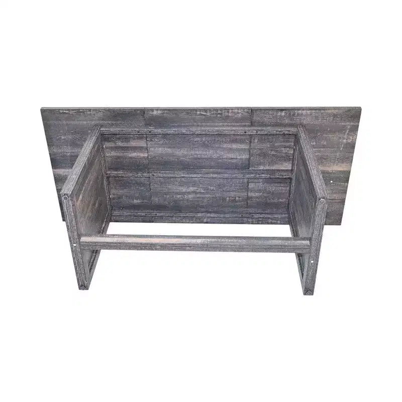 Tavolo da Pranzo Rettangolare con Base a X, Stile Industriale Rustico per Sala da Pranzo, Legno Nero