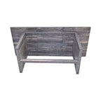 Tavolo da Pranzo Rettangolare con Base a X, Stile Industriale Rustico per Sala da Pranzo, Legno Nero