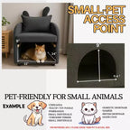 Semplice poltrona con orecchie da coniglio e nascondiglio integrato per cani e gatti, divano singolo Pet-Friendly per camera da letto, soggiorno