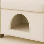 Semplice poltrona con orecchie da coniglio e nascondiglio integrato per cani e gatti, divano singolo Pet-Friendly per camera da letto, soggiorno