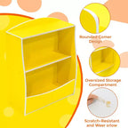 Libreria per bambini - Organizer portaoggetti per libri, armadietto giocattoli per bambini a doppio strato con scomparti aperti per camera da letto, cameretta, sala giochi