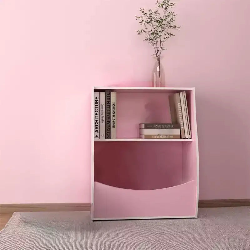 Libreria per bambini - Organizer portaoggetti per libri, armadietto giocattoli per bambini a doppio strato con scomparti aperti per camera da letto, cameretta, sala giochi
