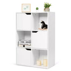 Libreria a 6 cubi Mobile in legno Scaffali portaoggetti Divisorio Organizzazione