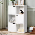 Libreria a 6 cubi Mobile in legno Scaffali portaoggetti Divisorio Organizzazione